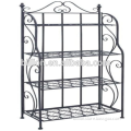 Bakers Rack with Classic Design in Black Matte Finish